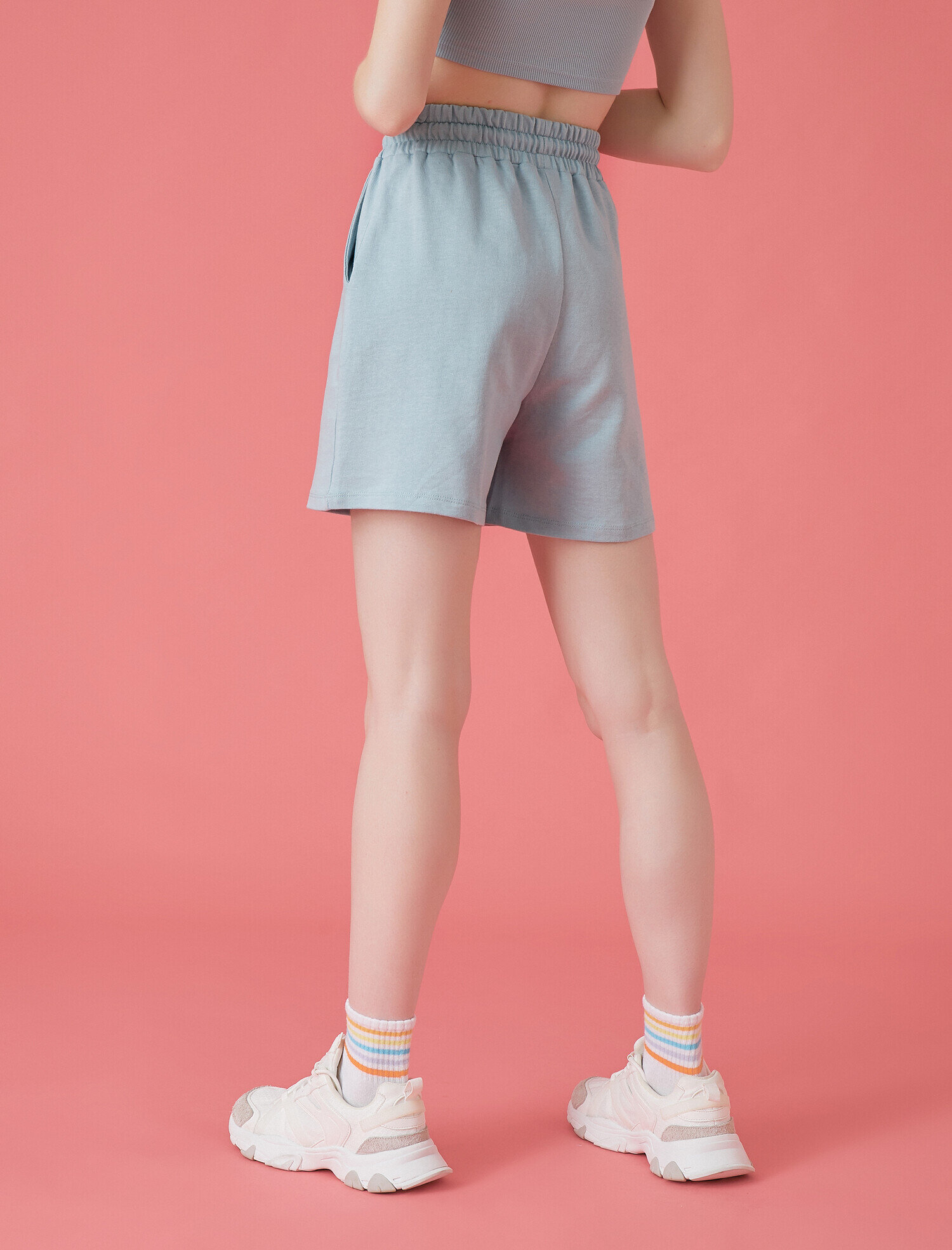   Cepli Şort Belden Bağlamalı Pamuklu