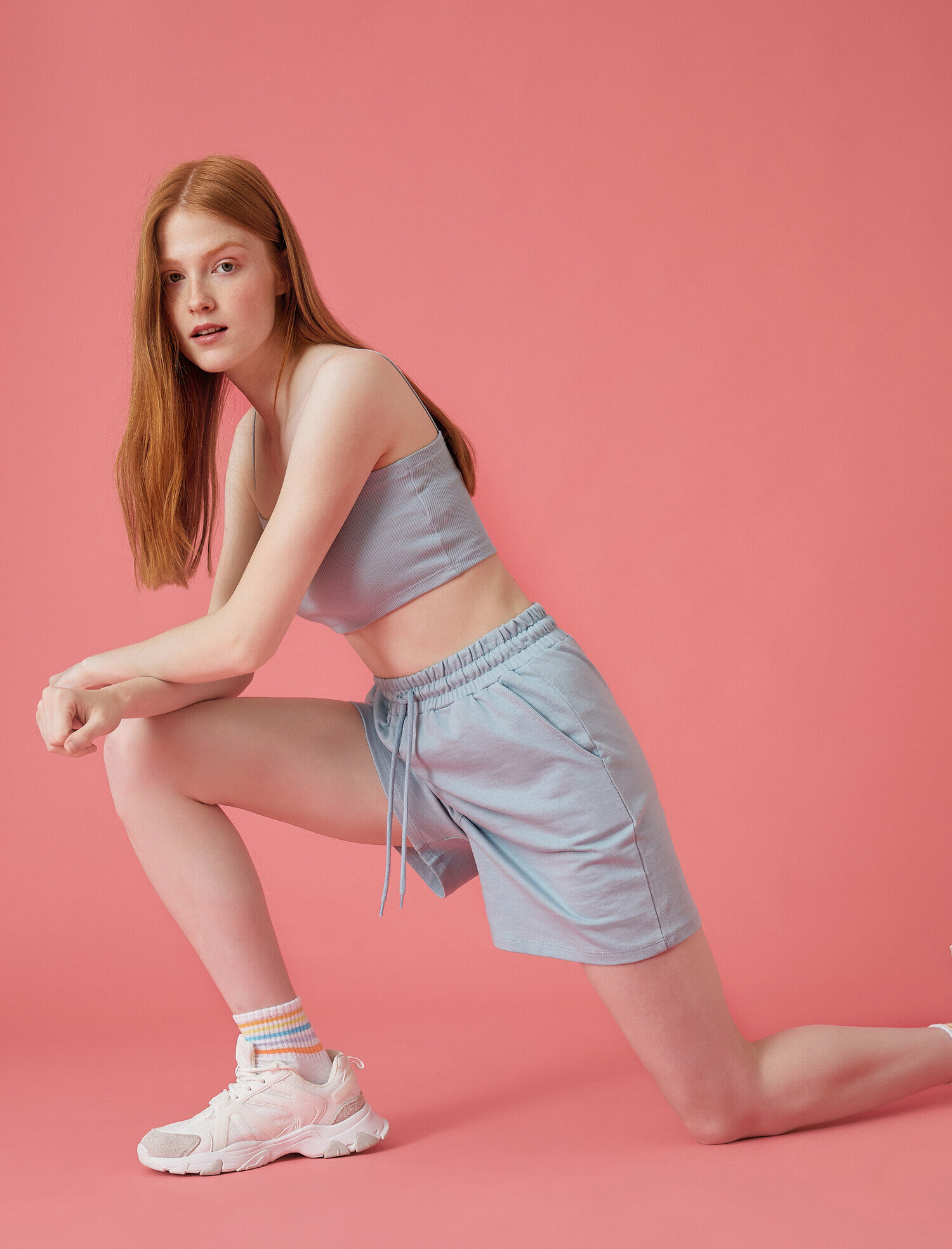   Cepli Şort Belden Bağlamalı Pamuklu