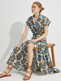 El Emeği Uzun Etek Çiçekli Pamuklu