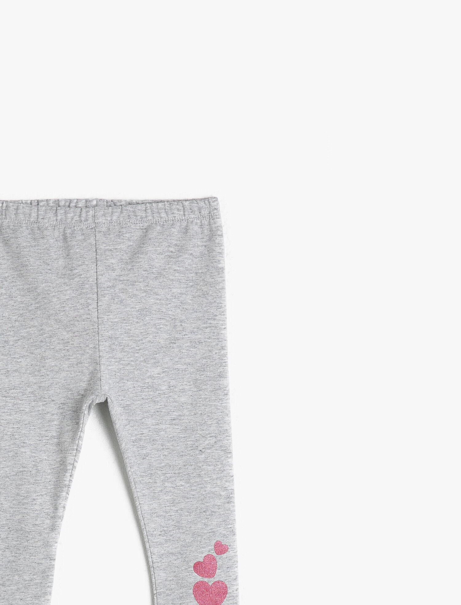  Kız Bebek Simli Kalp Detaylı Tayt