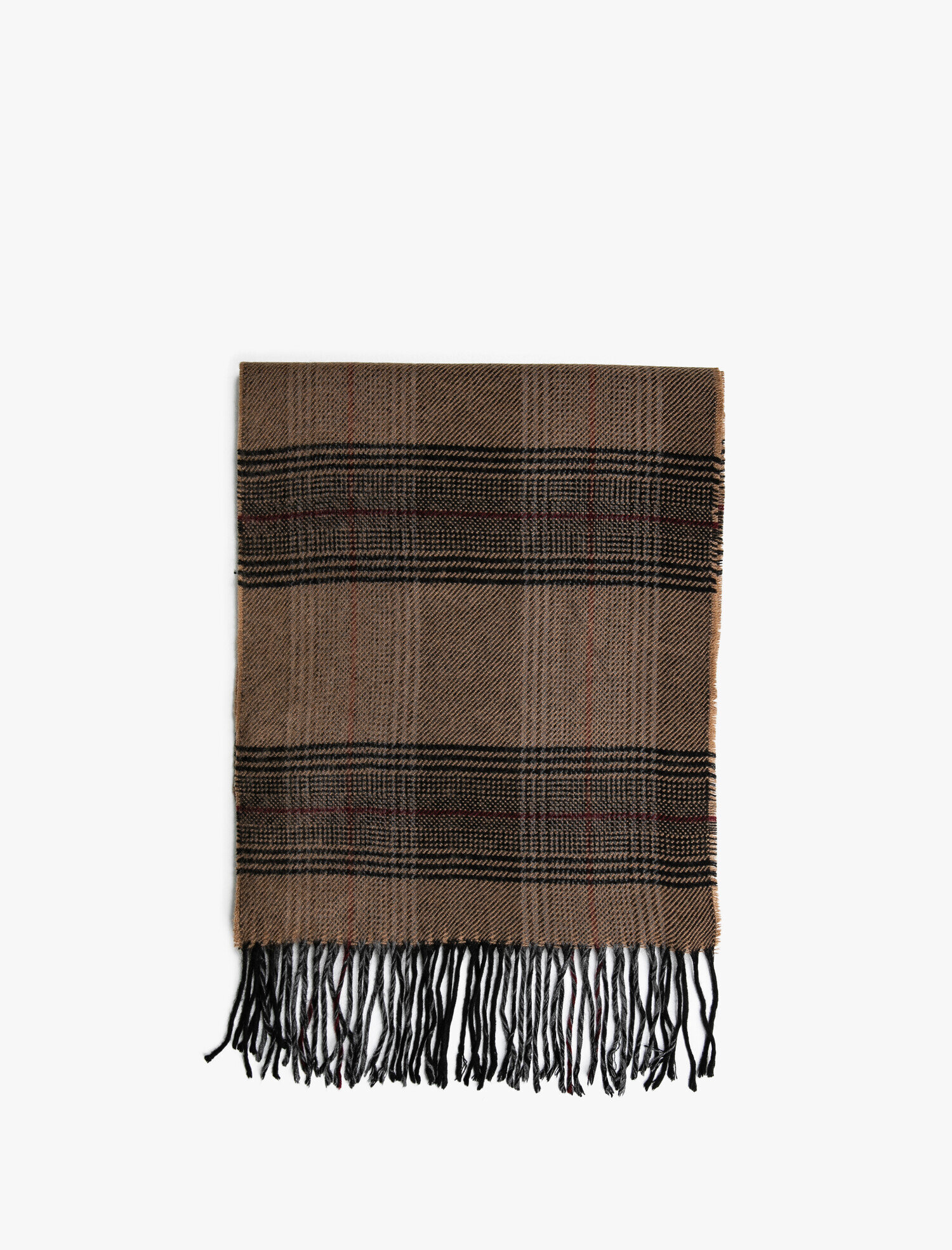 Erkek Pamuklu Püsküllü Atkı