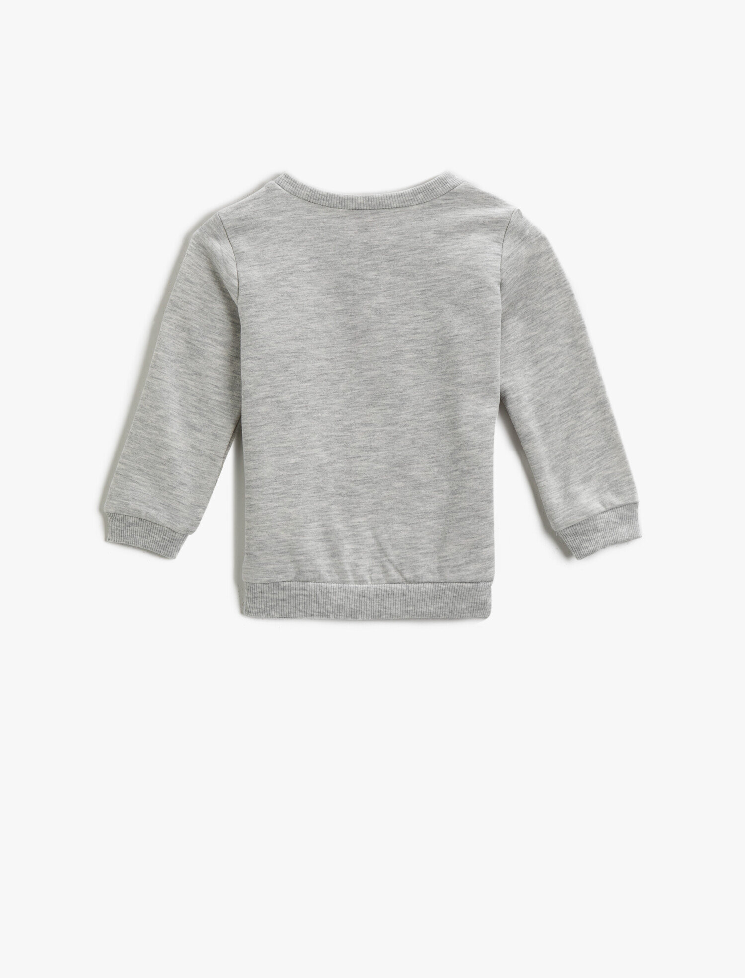  Erkek Bebek Baskılı Pamuklu Sweatshirt Bisiklet Yaka