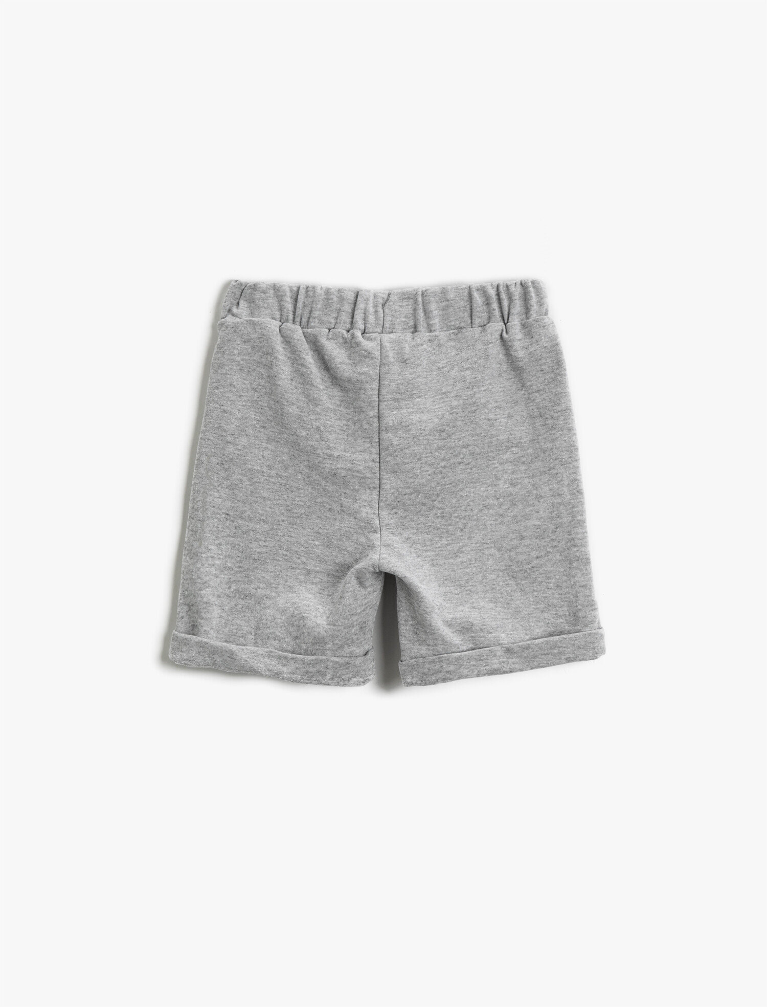  Kız Çocuk Belden Bağlamalı Şort Yazılı Pamuklu