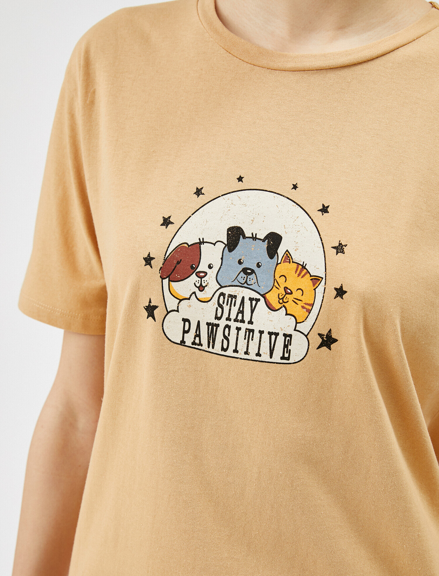   Baskılı Tişört Pamuklu