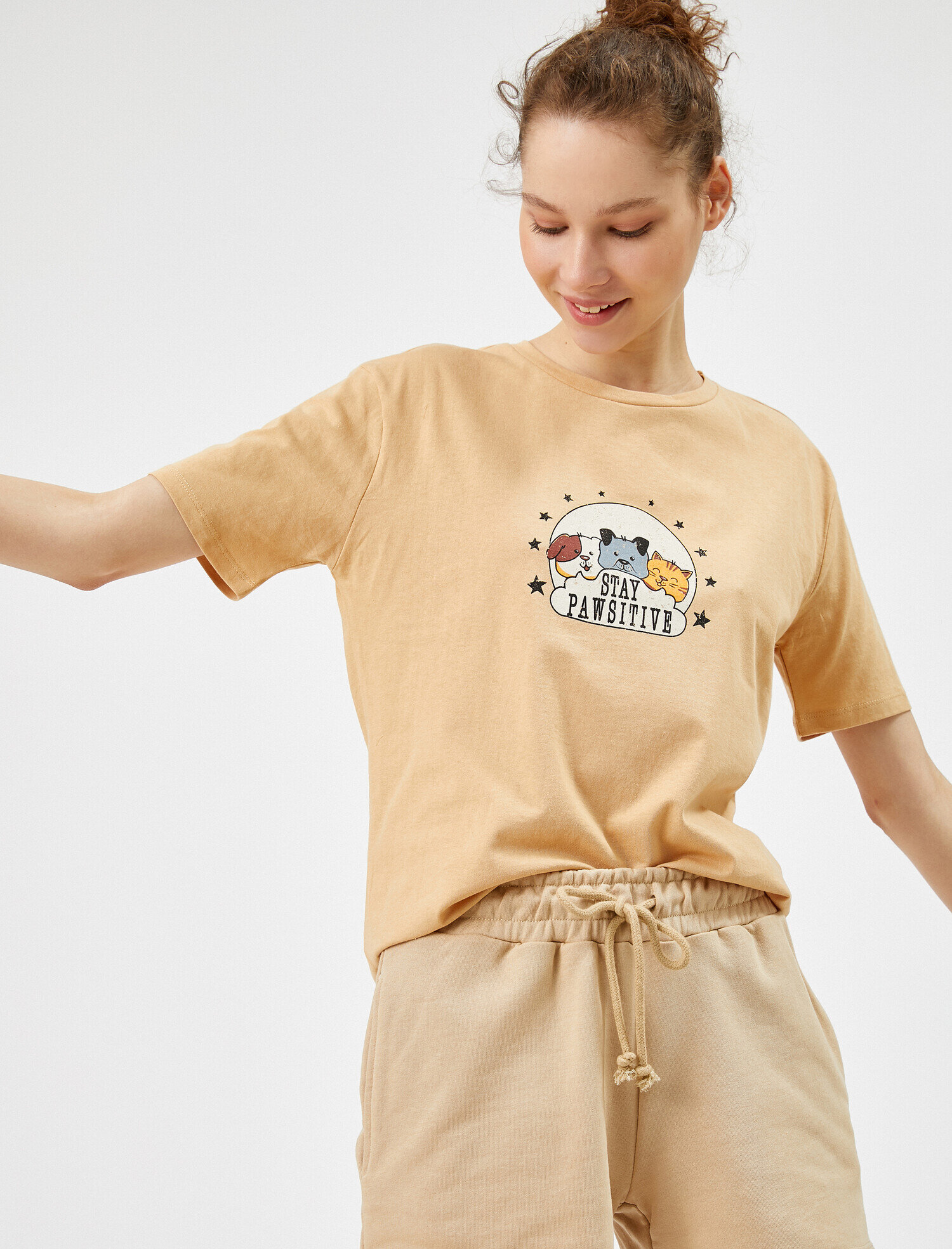   Baskılı Tişört Pamuklu