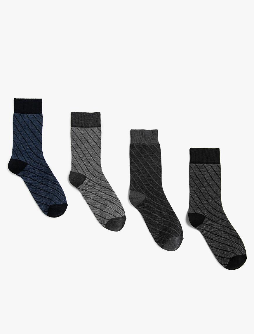  Erkek Çoklu Desenli Çorap Seti