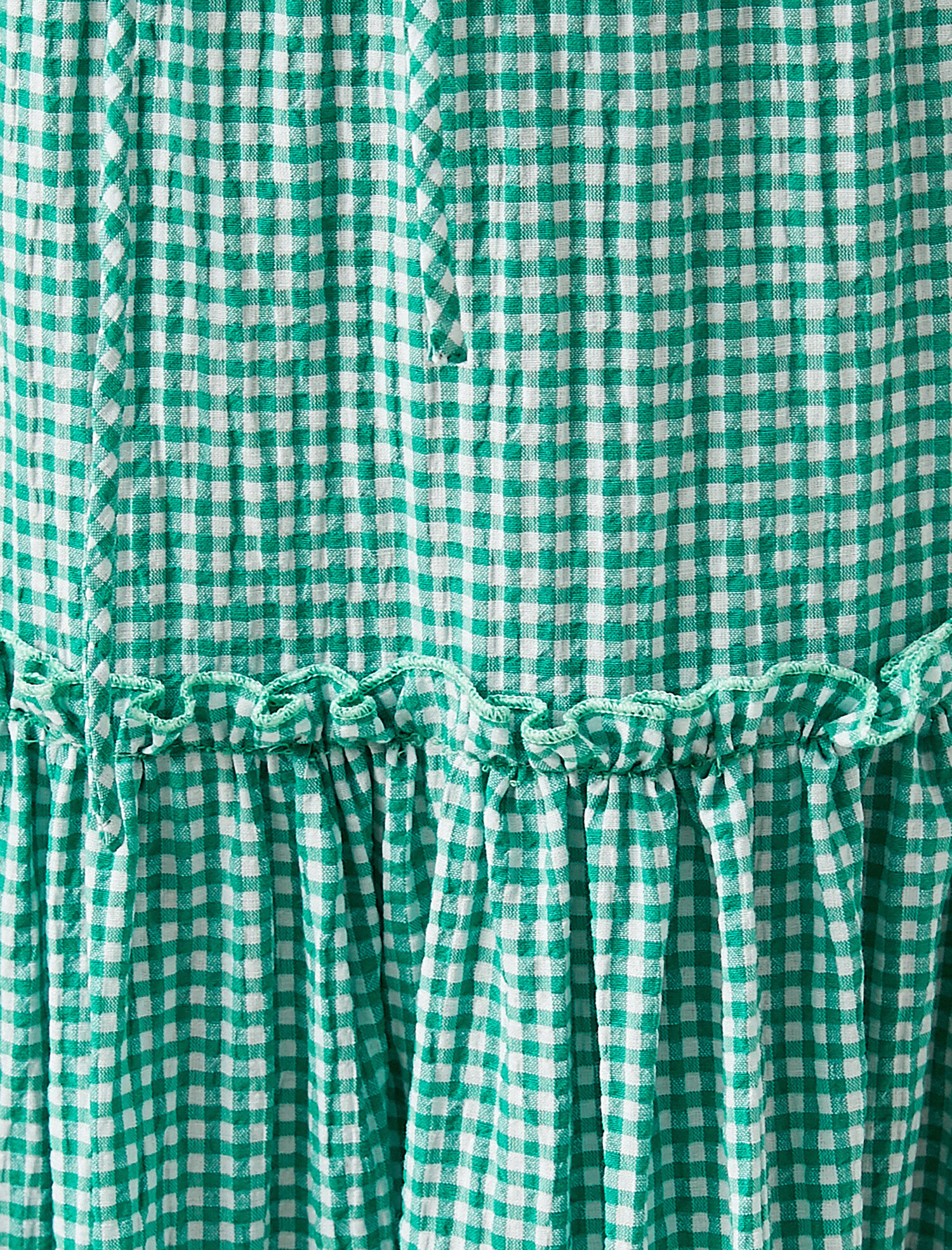   Kareli Etek Midi Boy Pamuklu