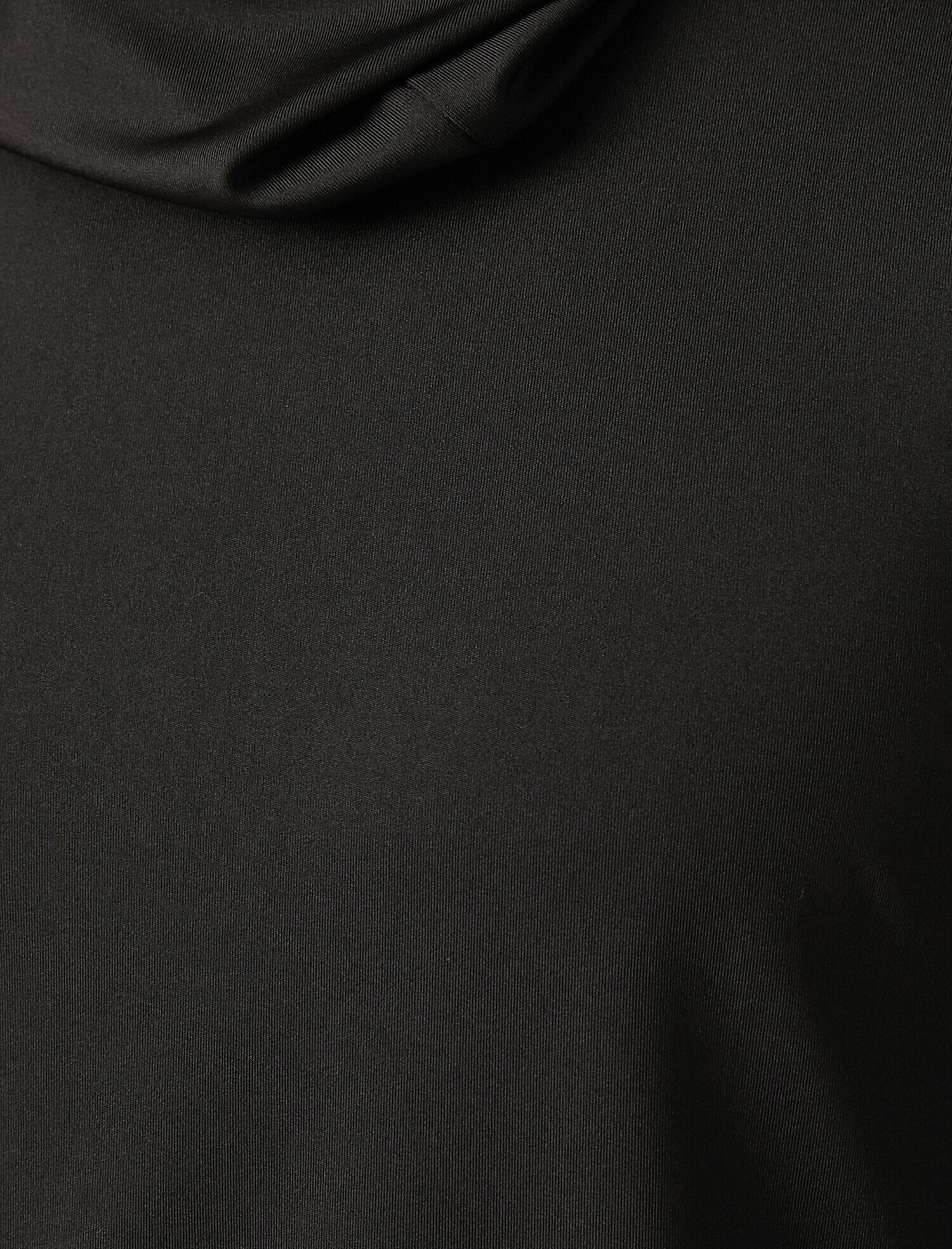   Regular Fit Kapüşonlu Basic Uzun Kollu Yüksek Yaka Sweatshirt