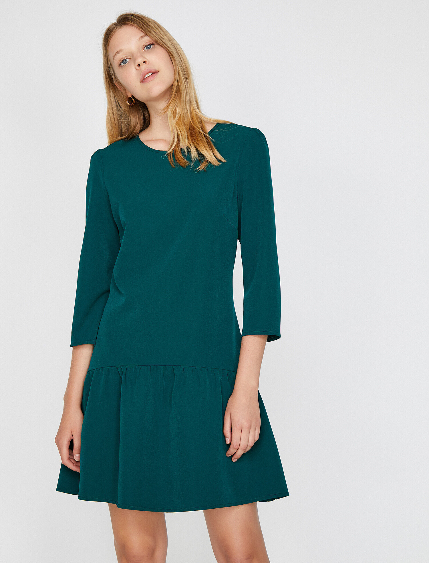 Bisiklet Yaka Elbise