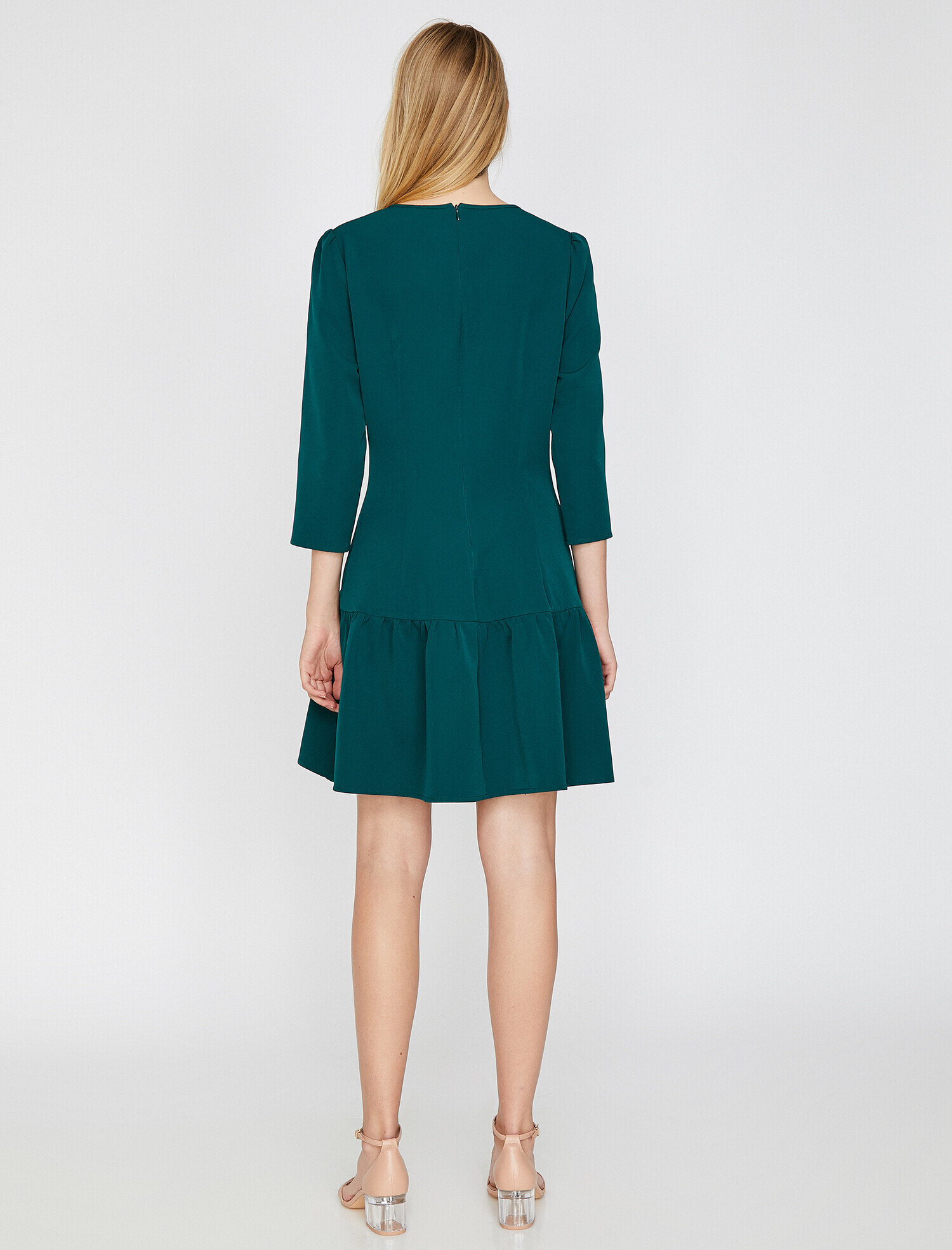 Bisiklet Yaka Elbise