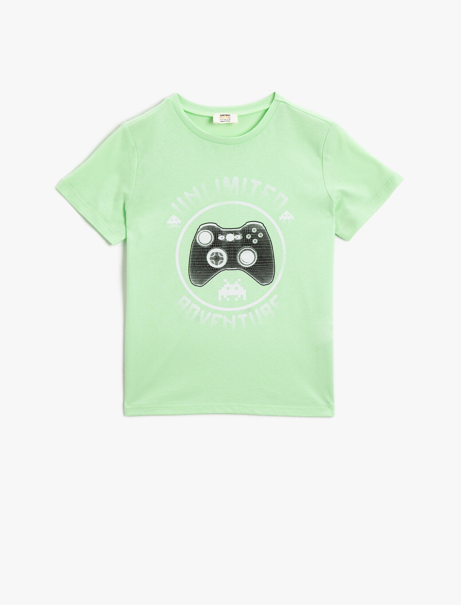  Erkek Çocuk Işıkta Değişen Baskılı Tişört Pamuklu