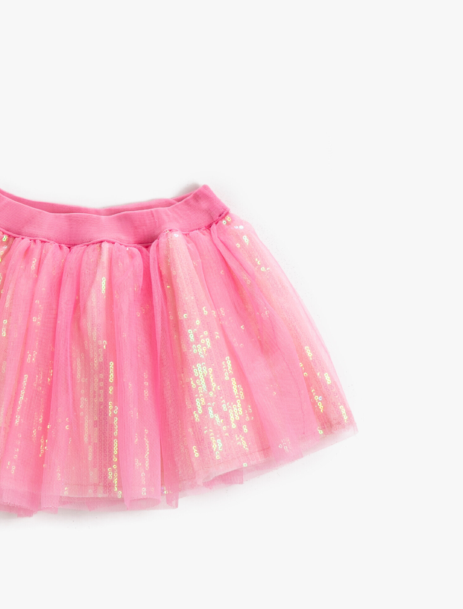  Kız Bebek Tül Detaylı Etek Pullu