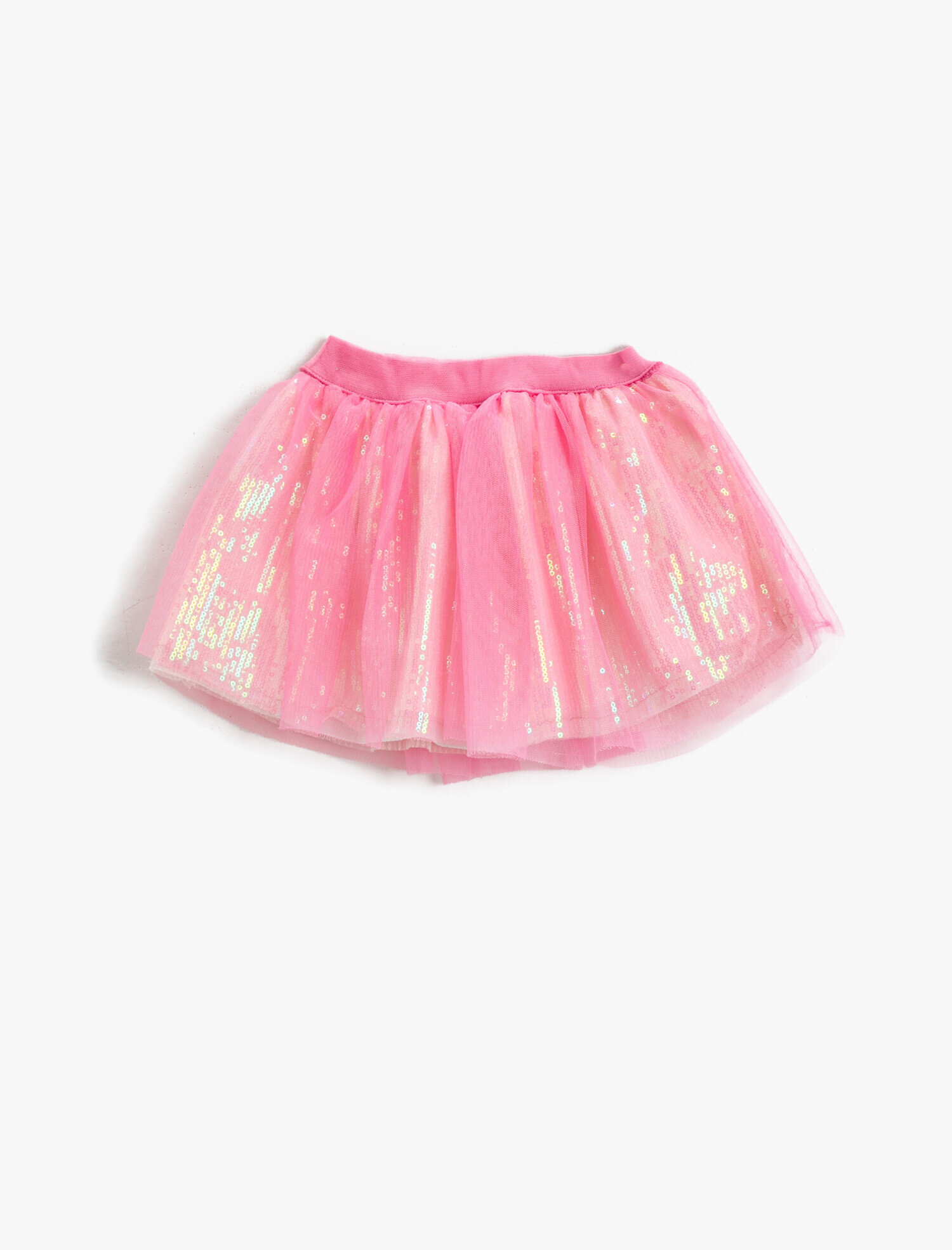  Kız Bebek Tül Detaylı Etek Pullu