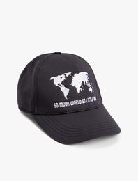 Sloganlı Kep Şapka Pamuklu
