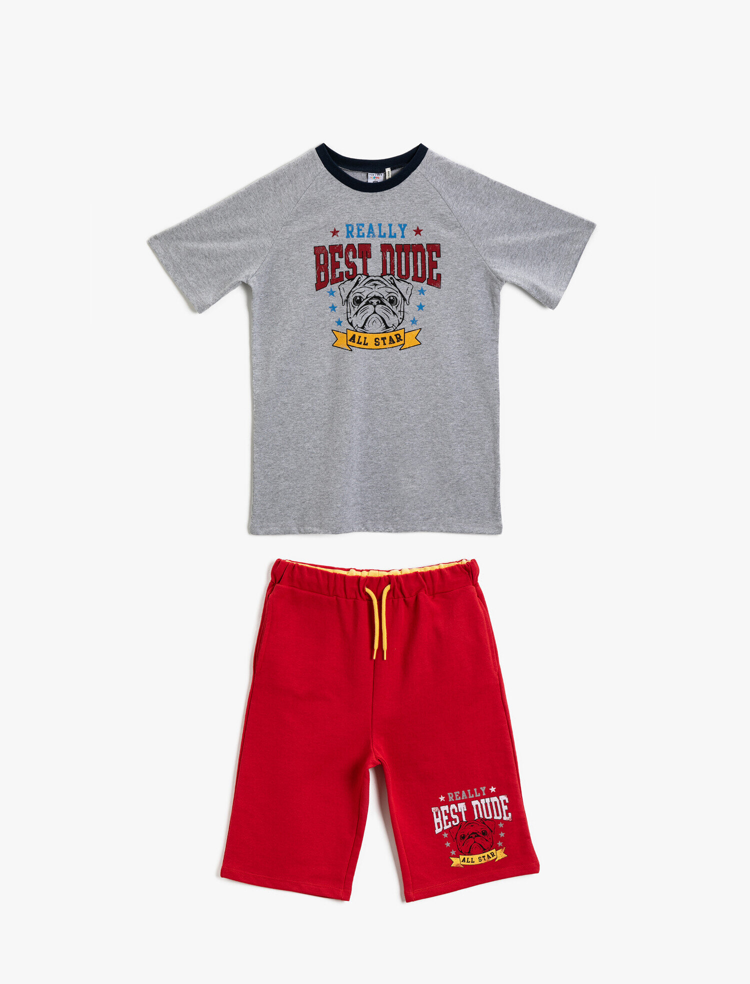  Erkek Çocuk Baskılı Şort Pamuklu