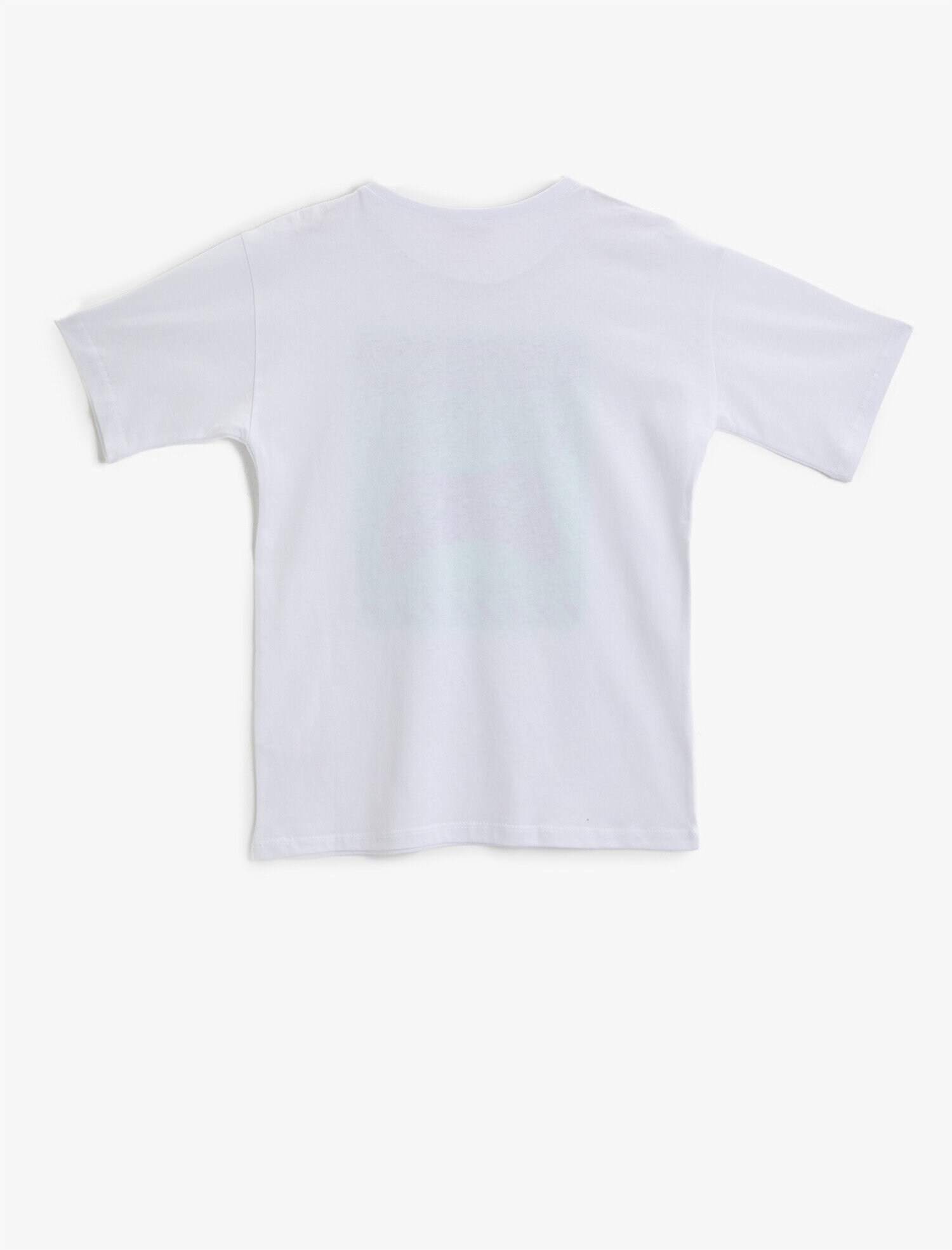  Erkek Çocuk Karanlıkta Parlayan Baskılı Tişört Bisiklet Yaka Kısa Kollu Pamuklu