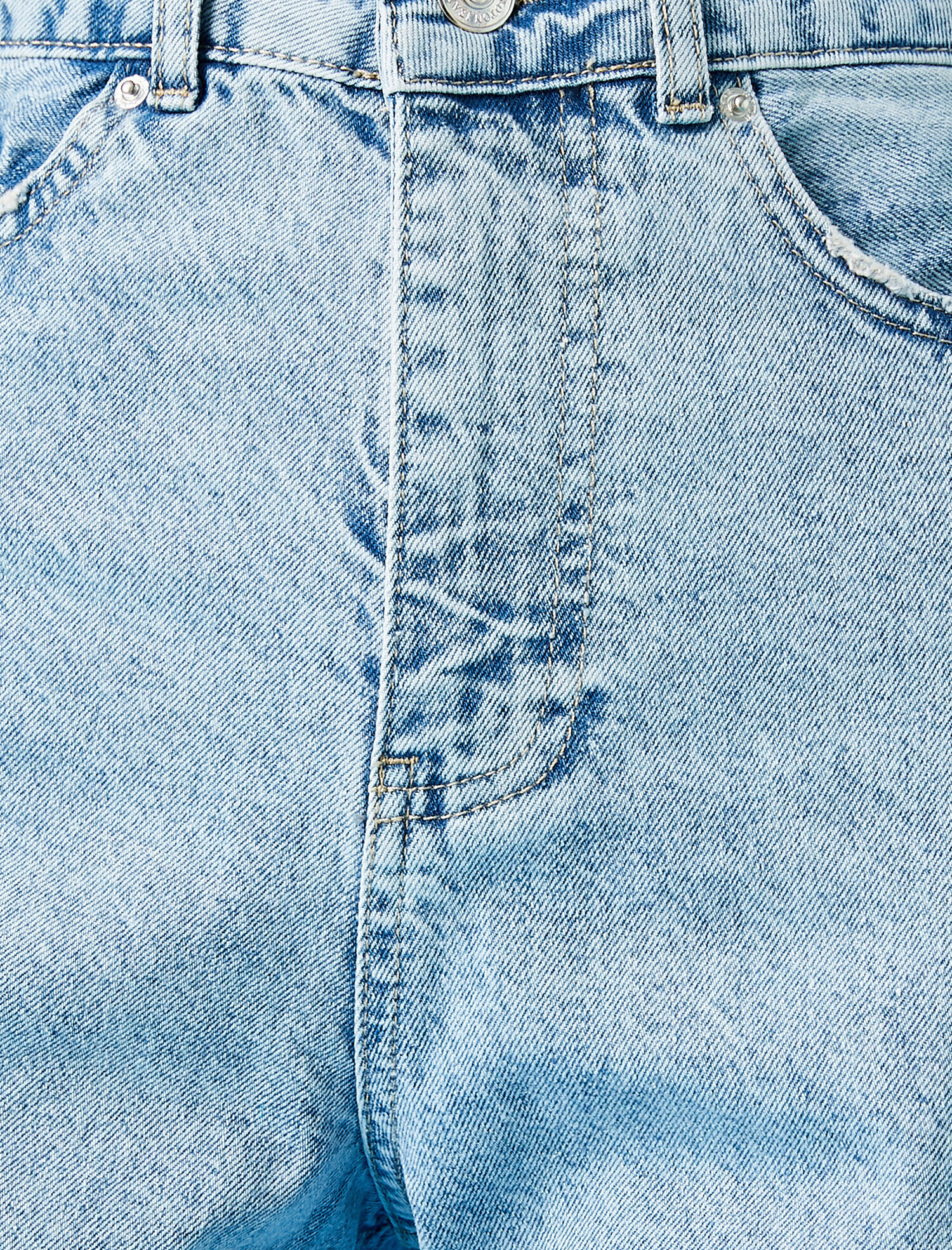   Yüksek Bel Bol Paça Kot Pantolon - Longer Jean