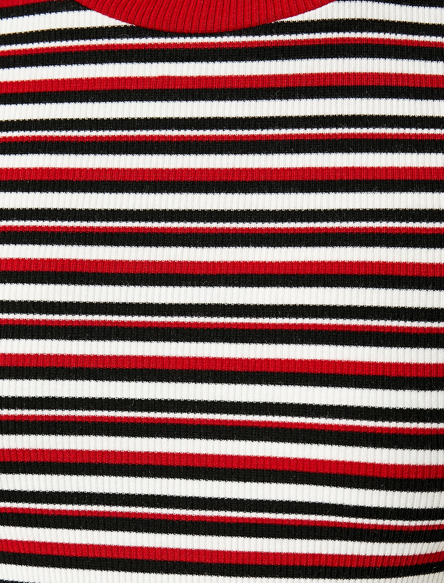   Kısa Kollu Elbise Çizgili Mini