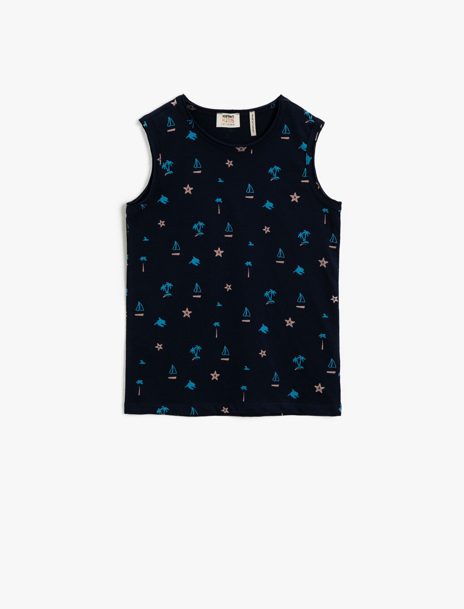  Erkek Çocuk Baskılı Atlet Pamuklu