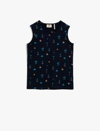 Baskılı Atlet Pamuklu