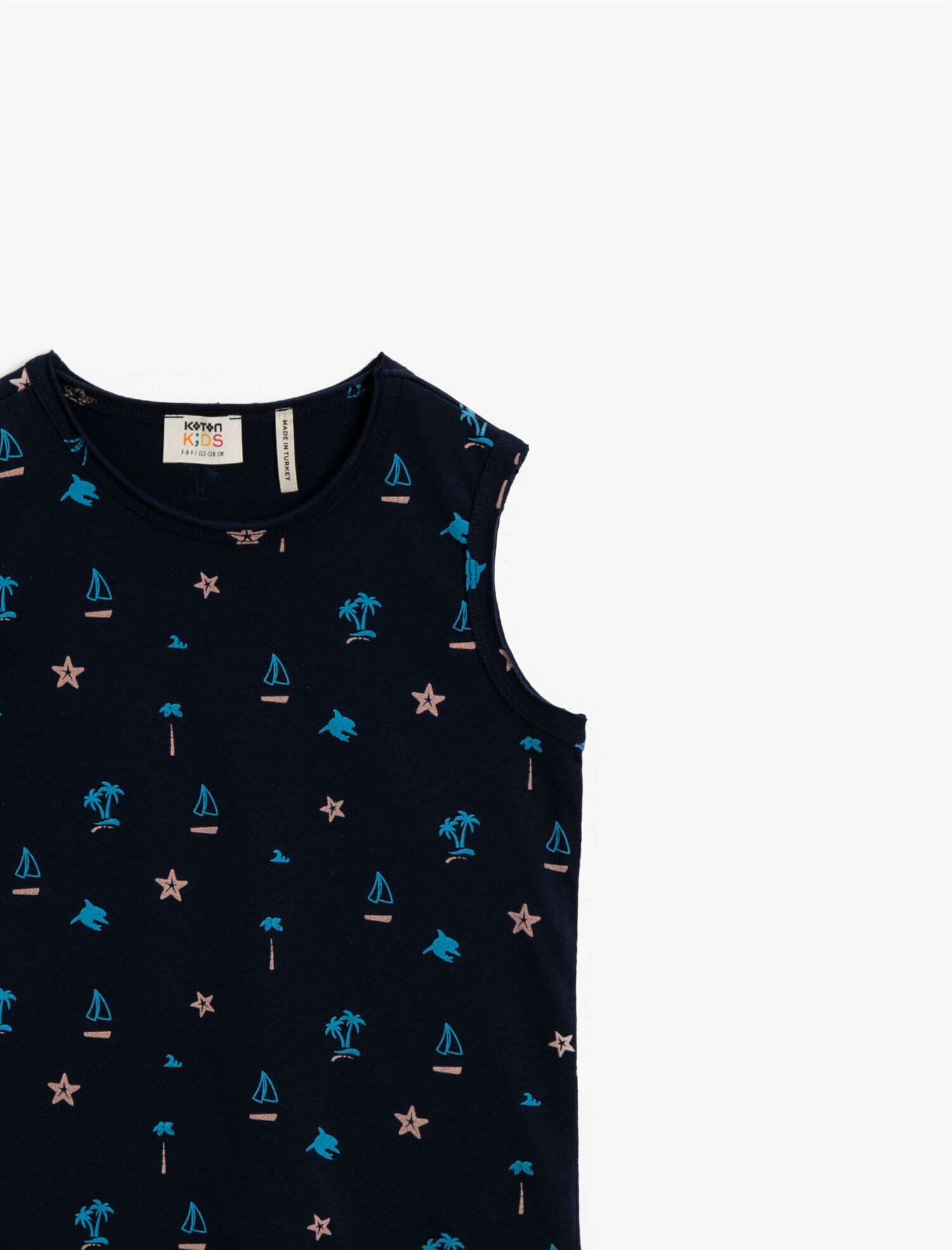  Erkek Çocuk Baskılı Atlet Pamuklu