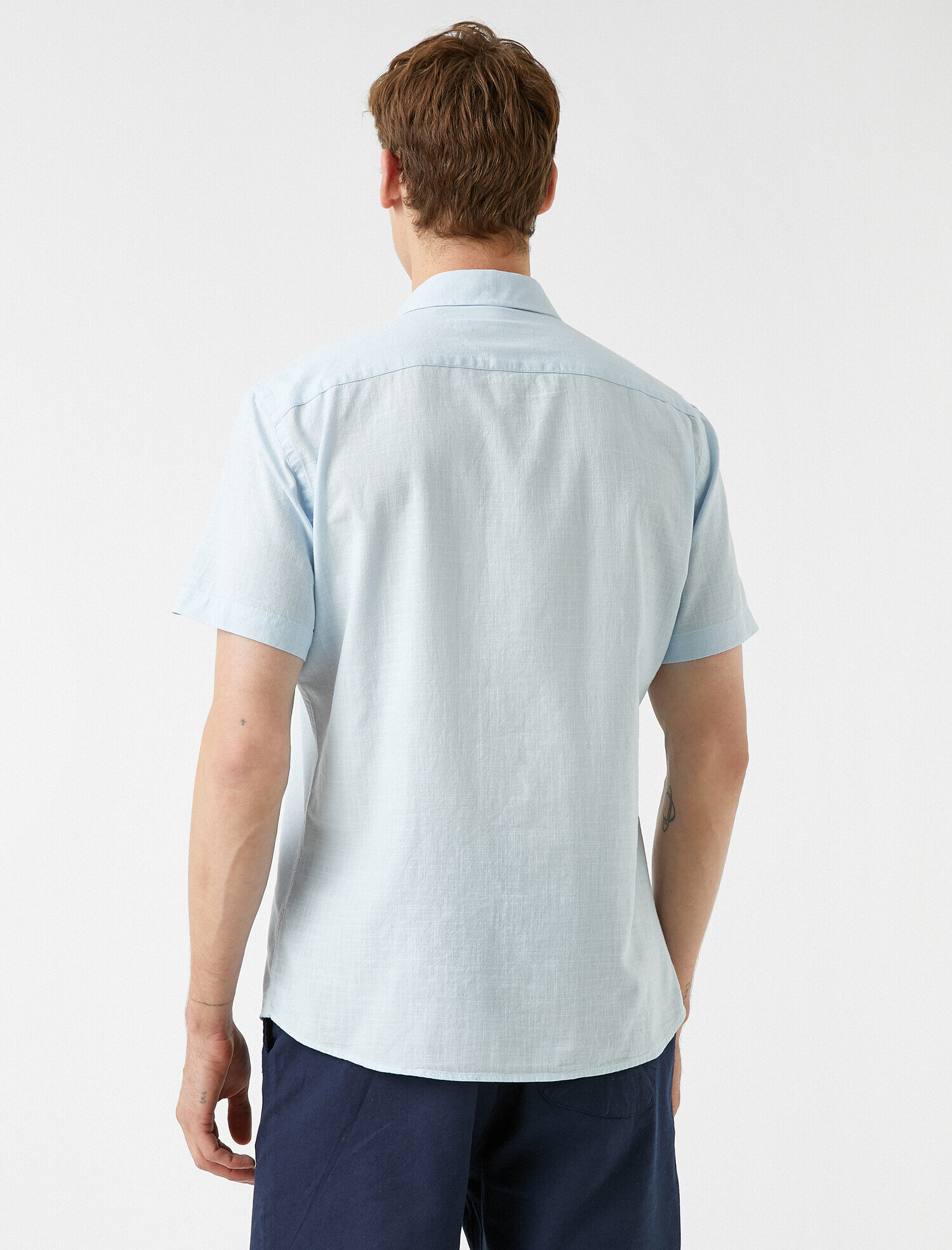   Kısa Kollu Gömlek Pamuklu