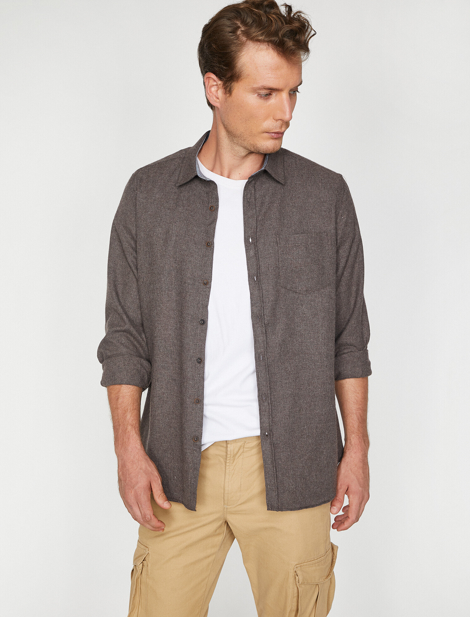   Cep Detaylı Gömlek