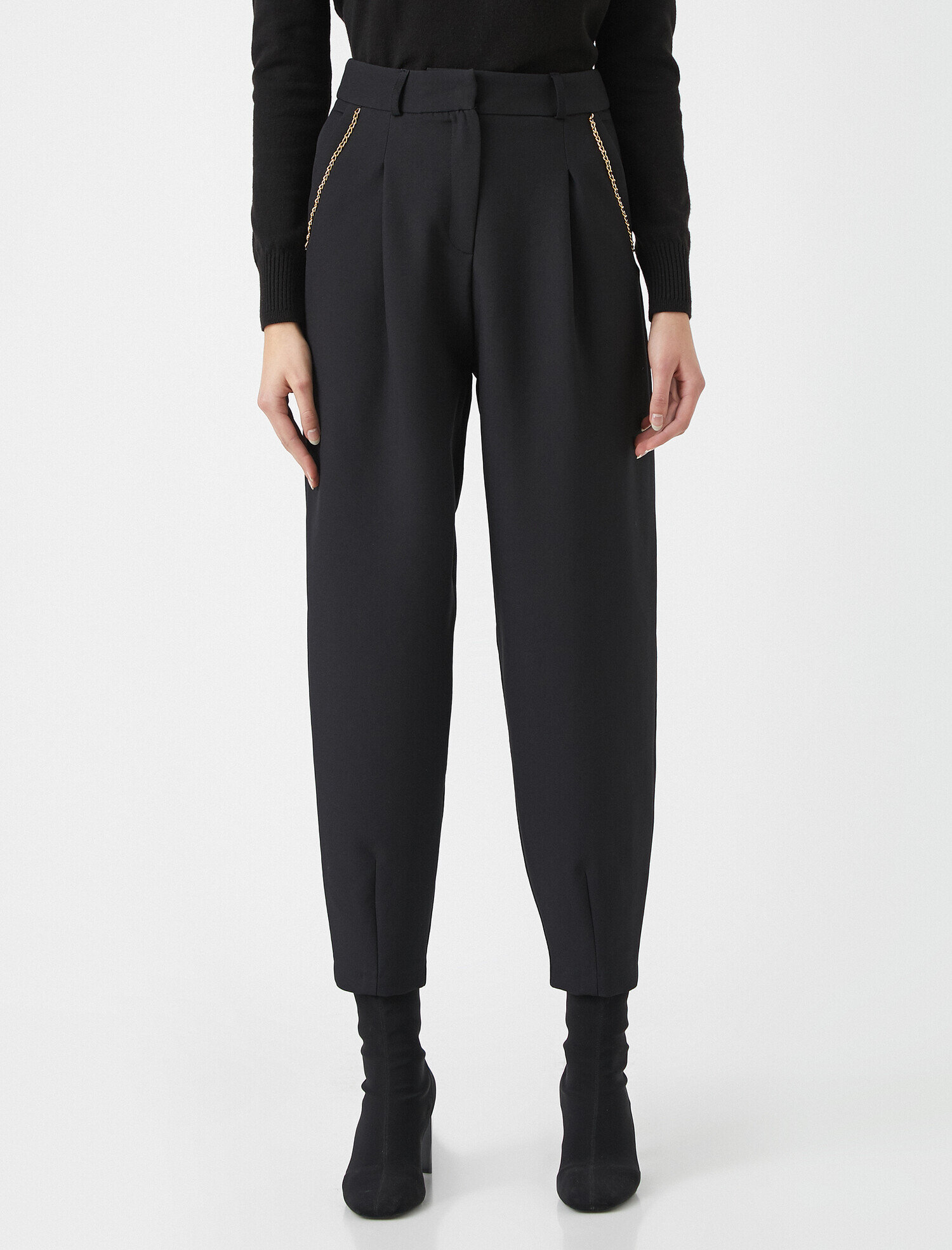   Cepli Zincir Detaylı Pantolon