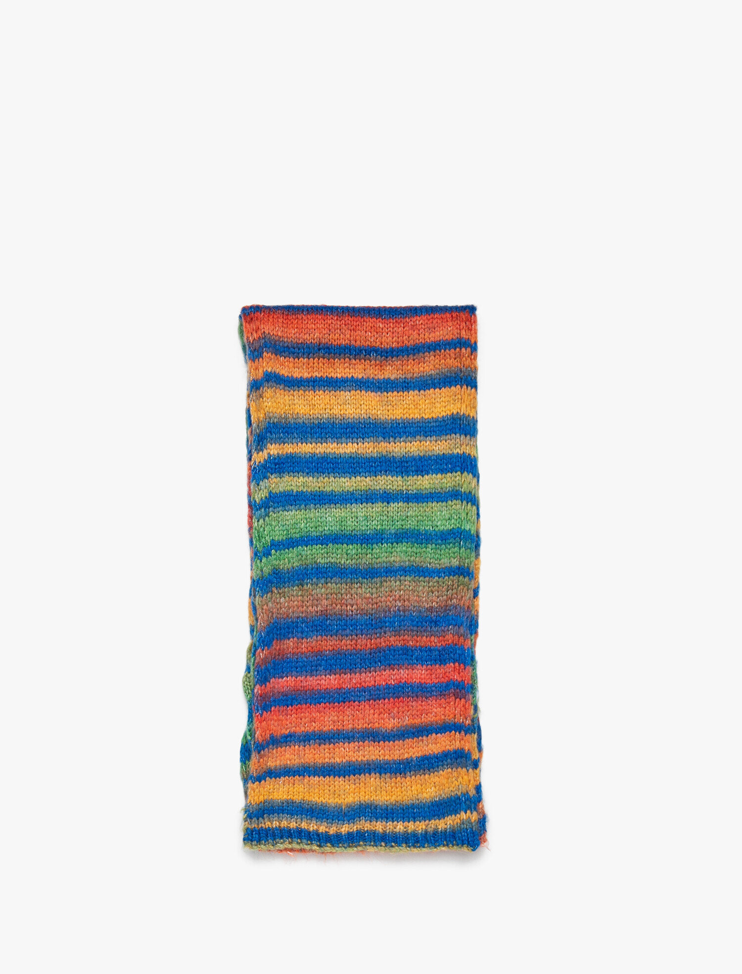  Kadın Çizgili Örgü Atkı Uzun