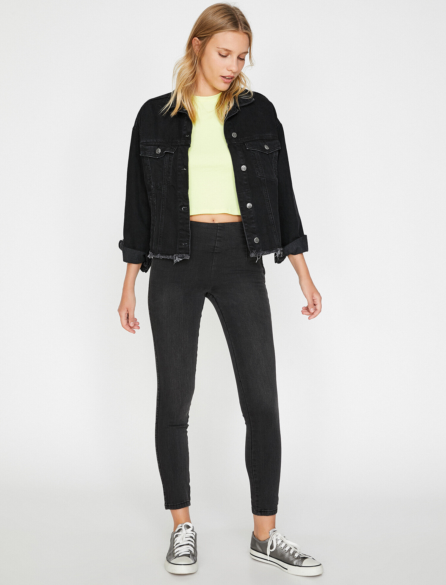   Skinny Fit Jean -Yüksek Bel Dar Kesim Dar Paça Pantolon