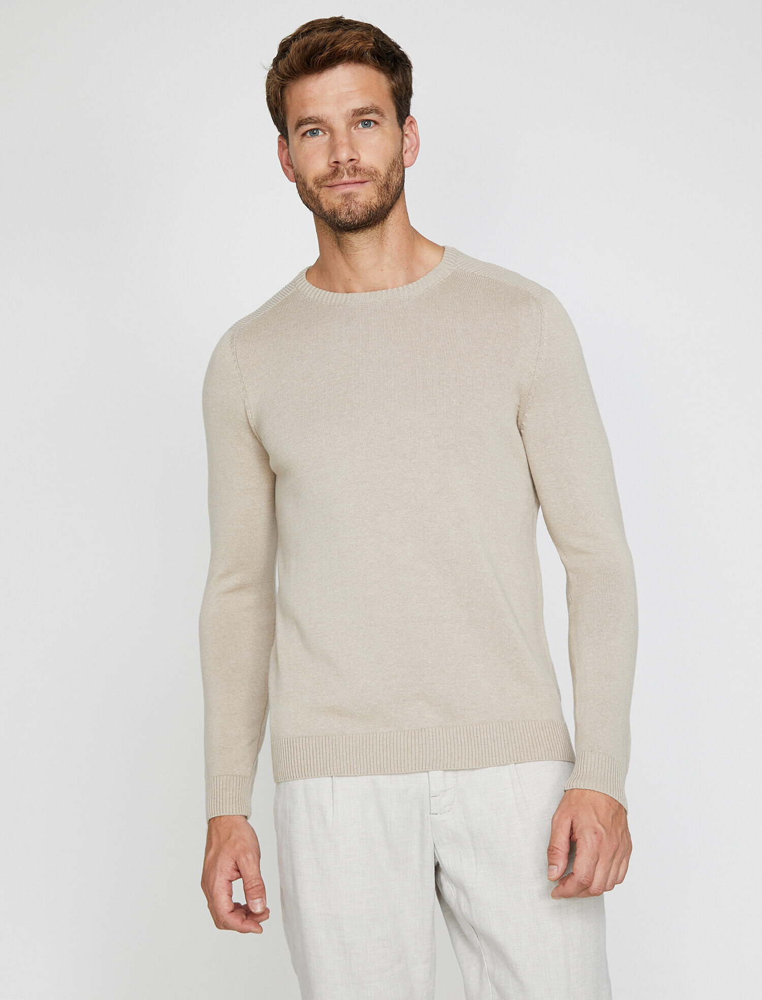   Bisiklet Yaka Triko Kazak