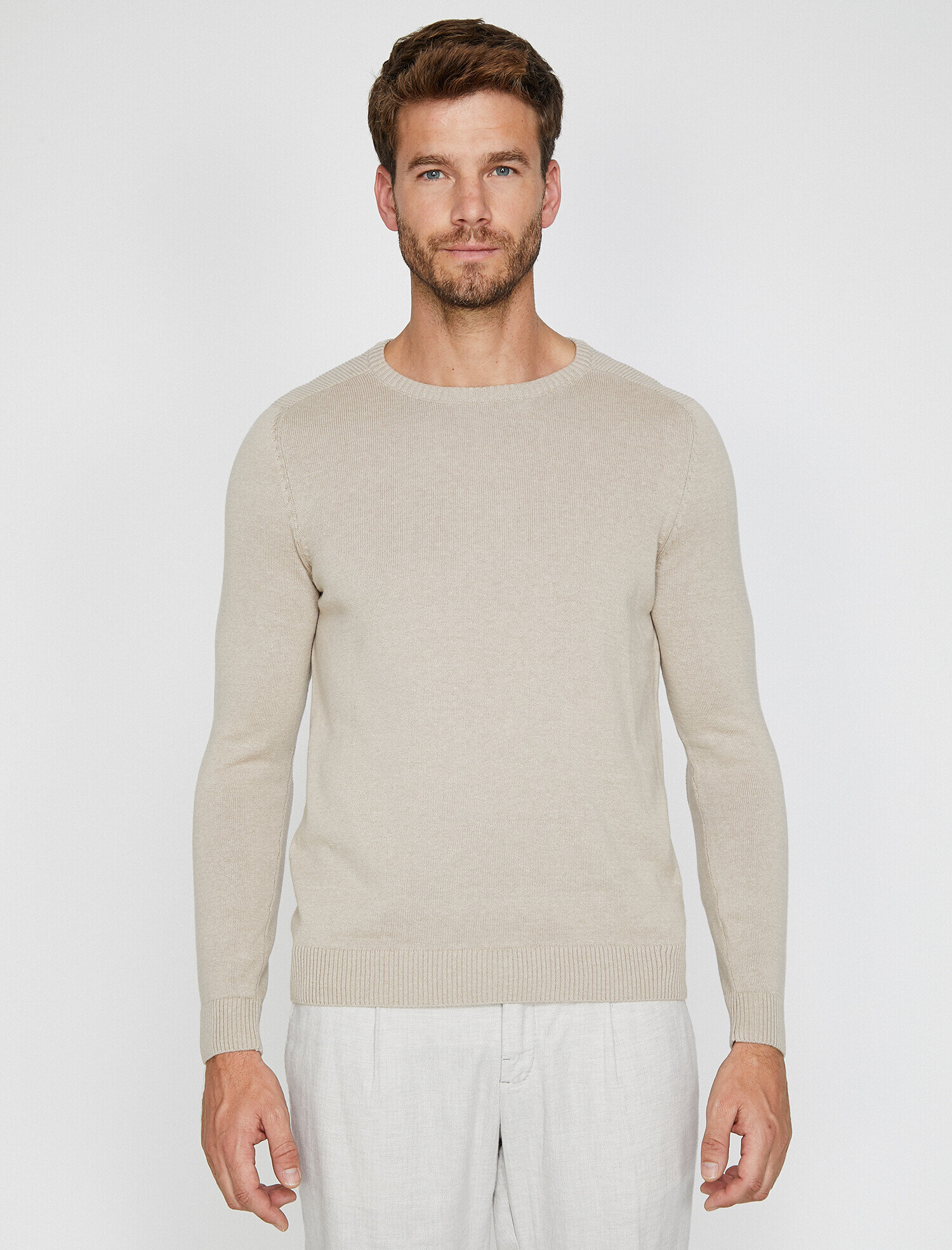   Bisiklet Yaka Triko Kazak