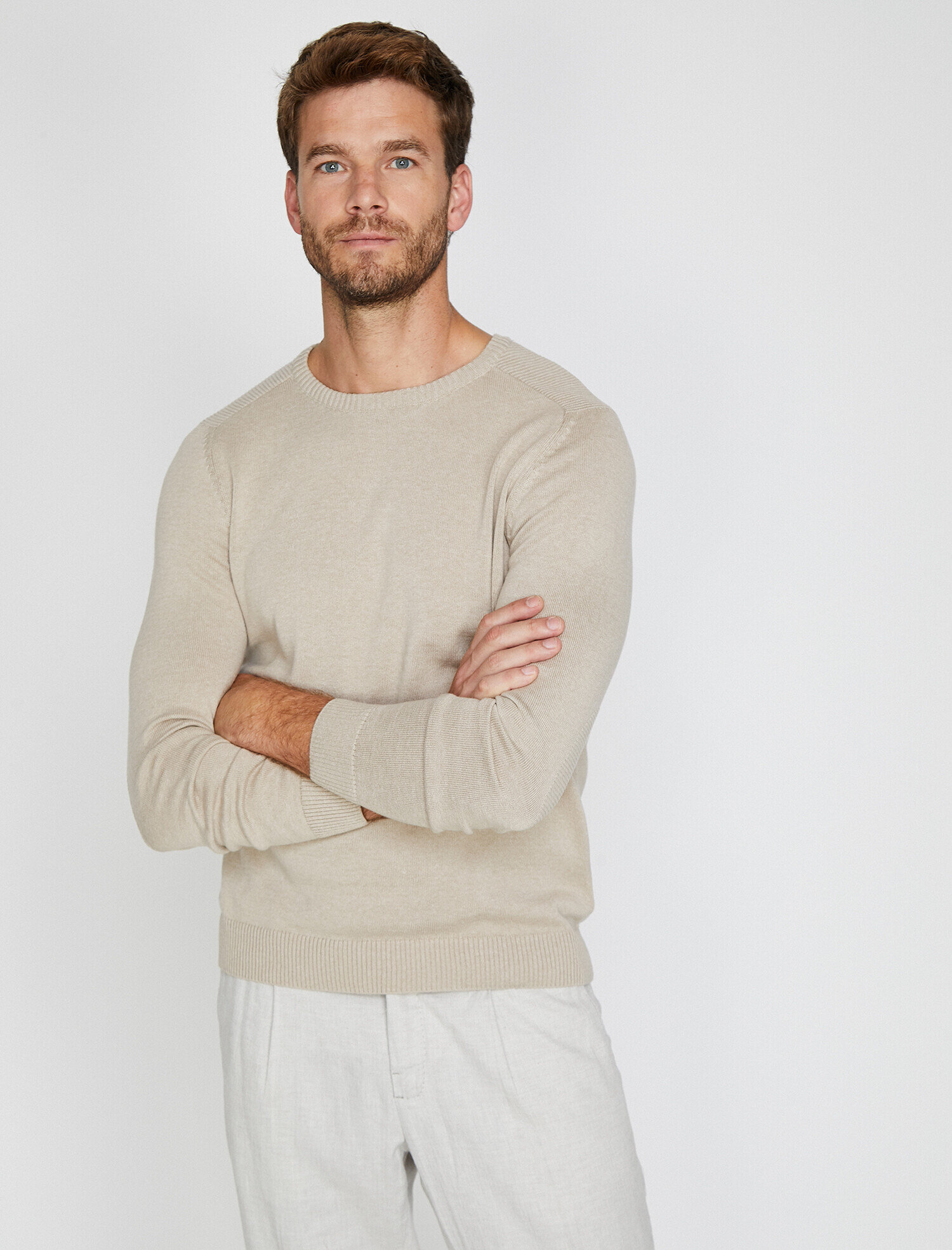   Bisiklet Yaka Triko Kazak