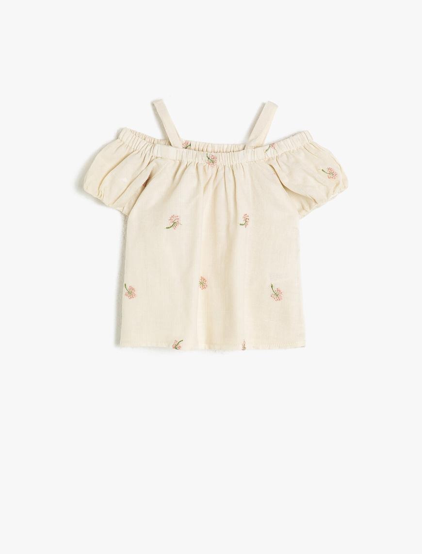  Kız Bebek İşlemeli Bluz