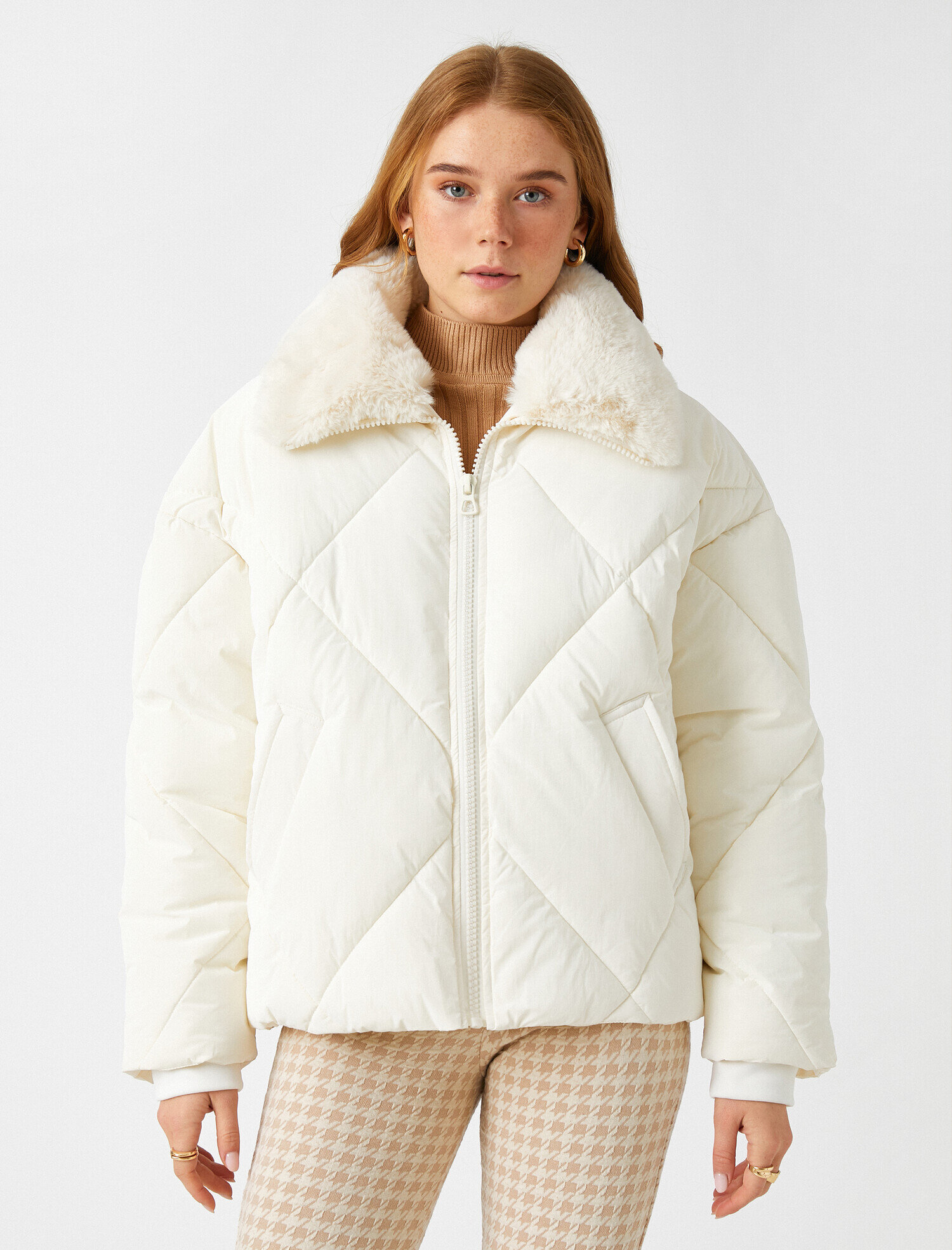   Fermuarlı Oversize Anorak Ceket