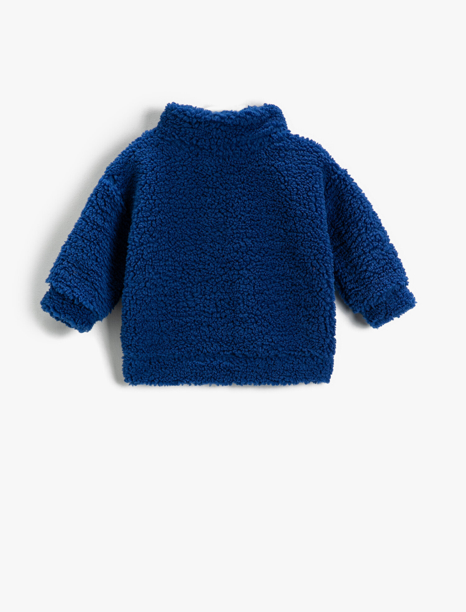  Erkek Bebek Peluş Sweatshirt Fermuarlı Yazı İşlemeli