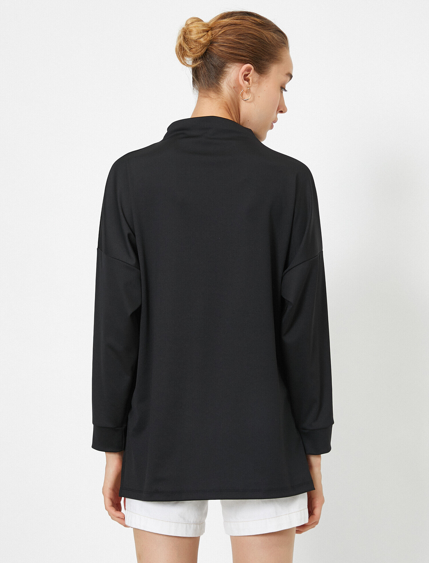   Balıkçı Yaka Scuba Sweatshirt