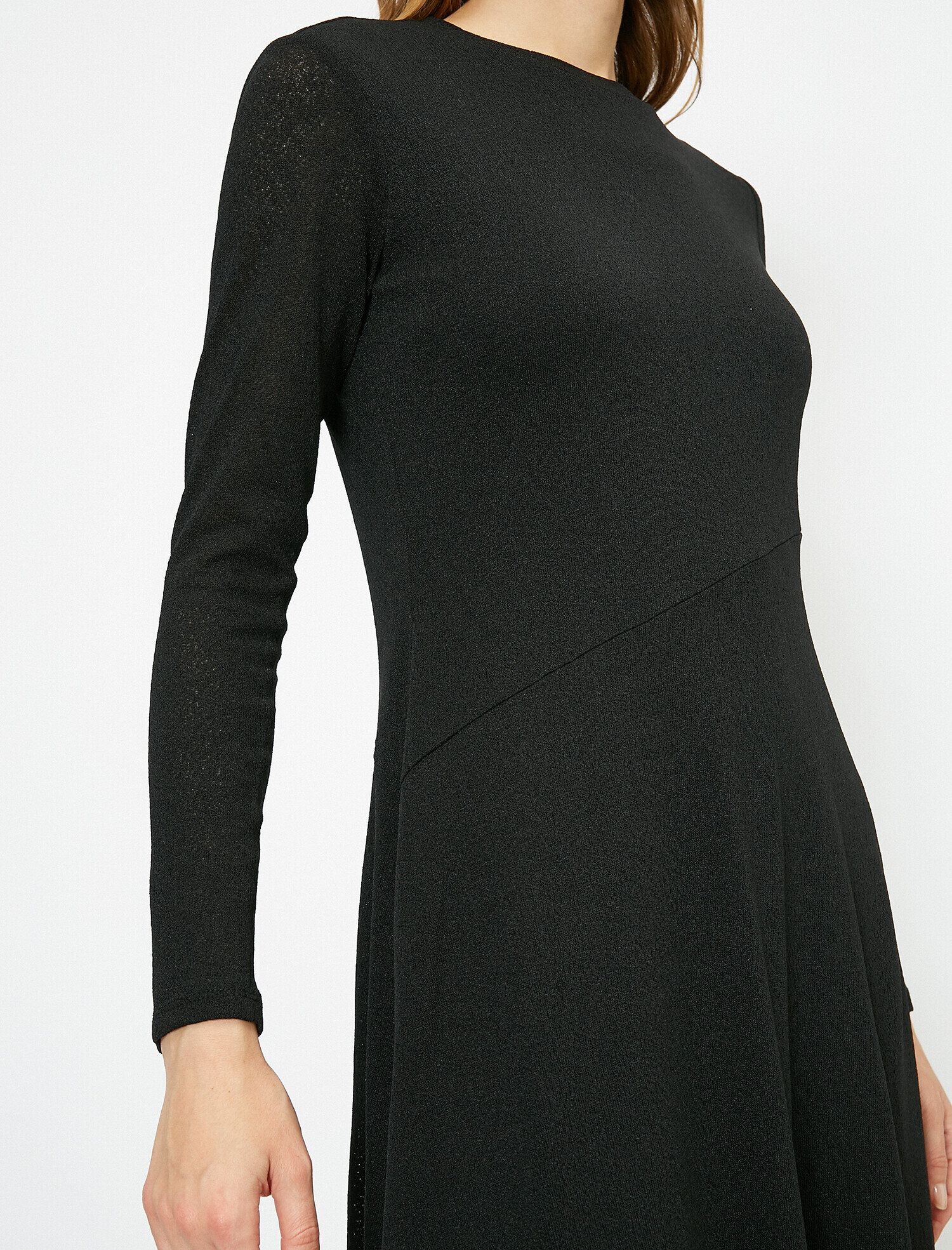   Bisiklet Yaka Elbise