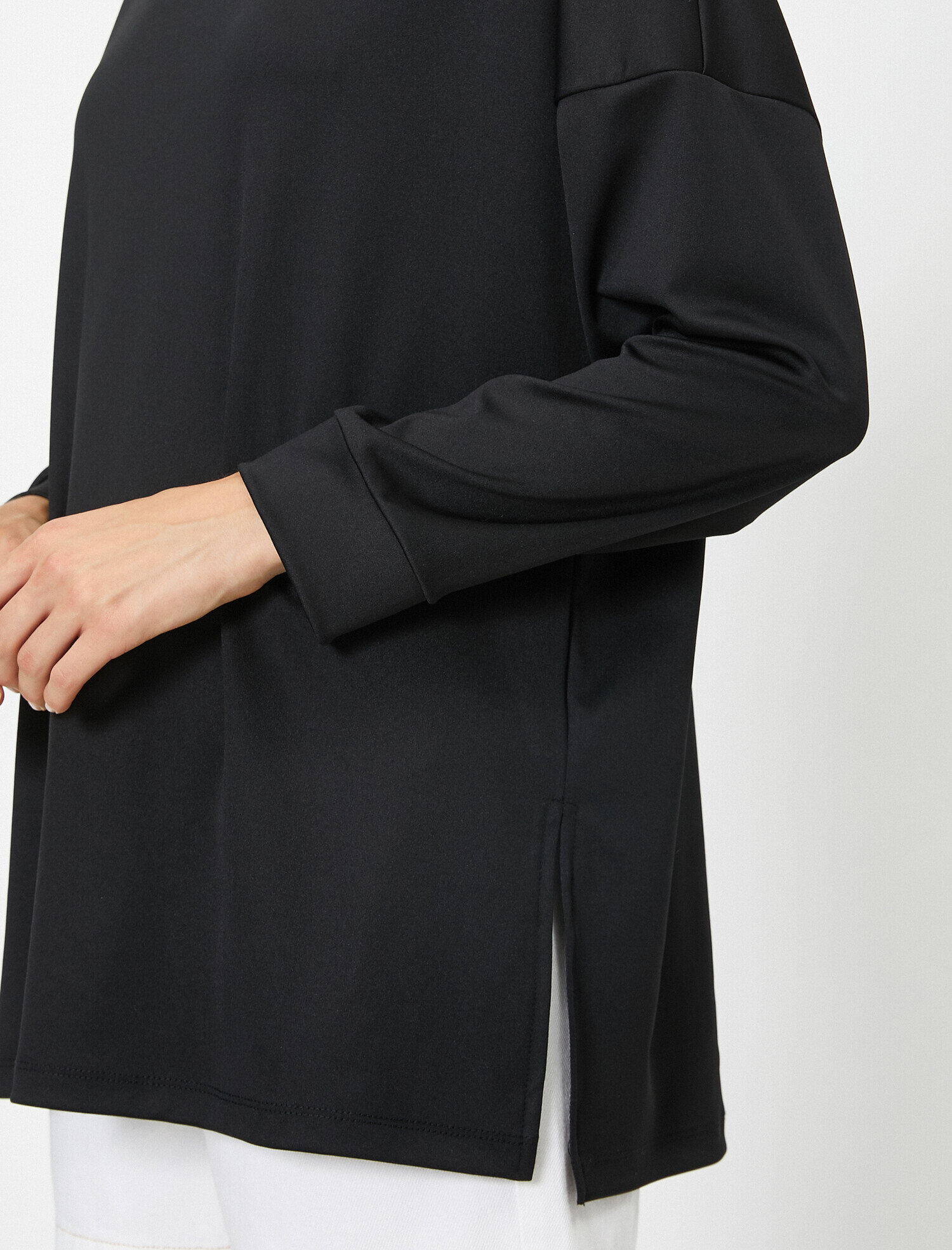   Balıkçı Yaka Scuba Sweatshirt