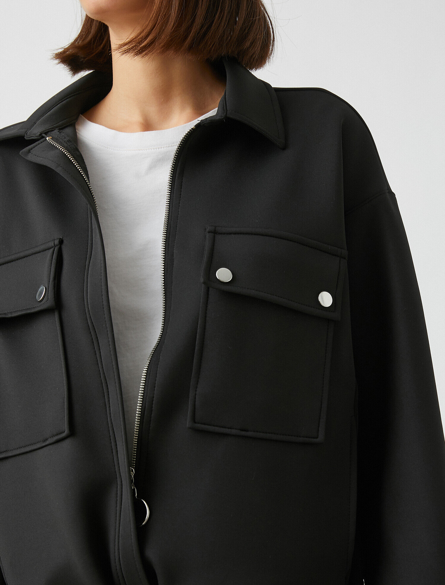   Cepli Fermuarlı Ceket