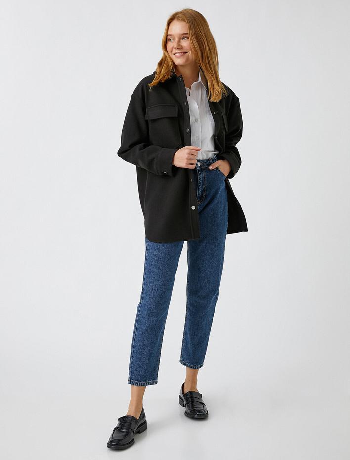  Uzun Kollu Cepli Mont