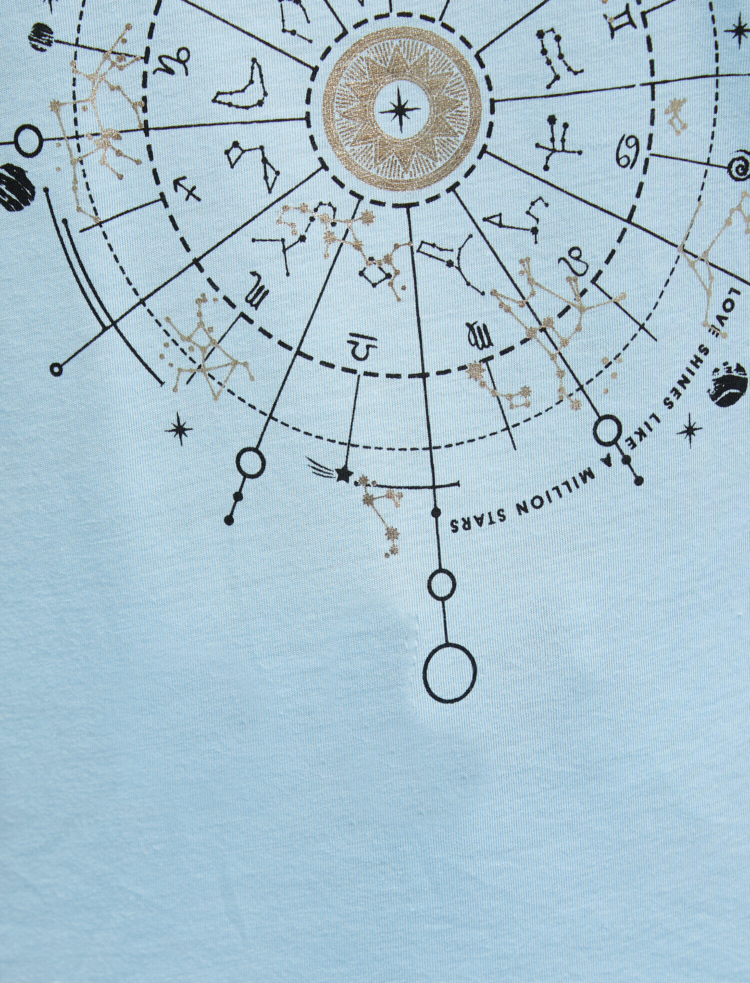   Baskılı Tişört Bisiklet Yaka Kısa Kollu Oversize