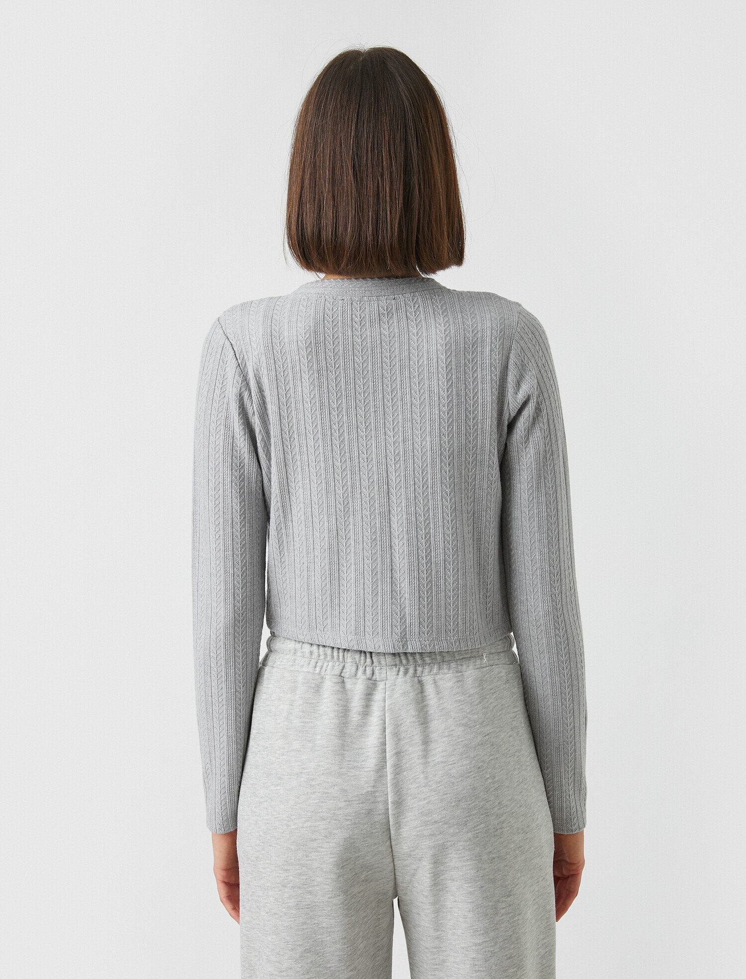   Crop Fitilli Hırka
