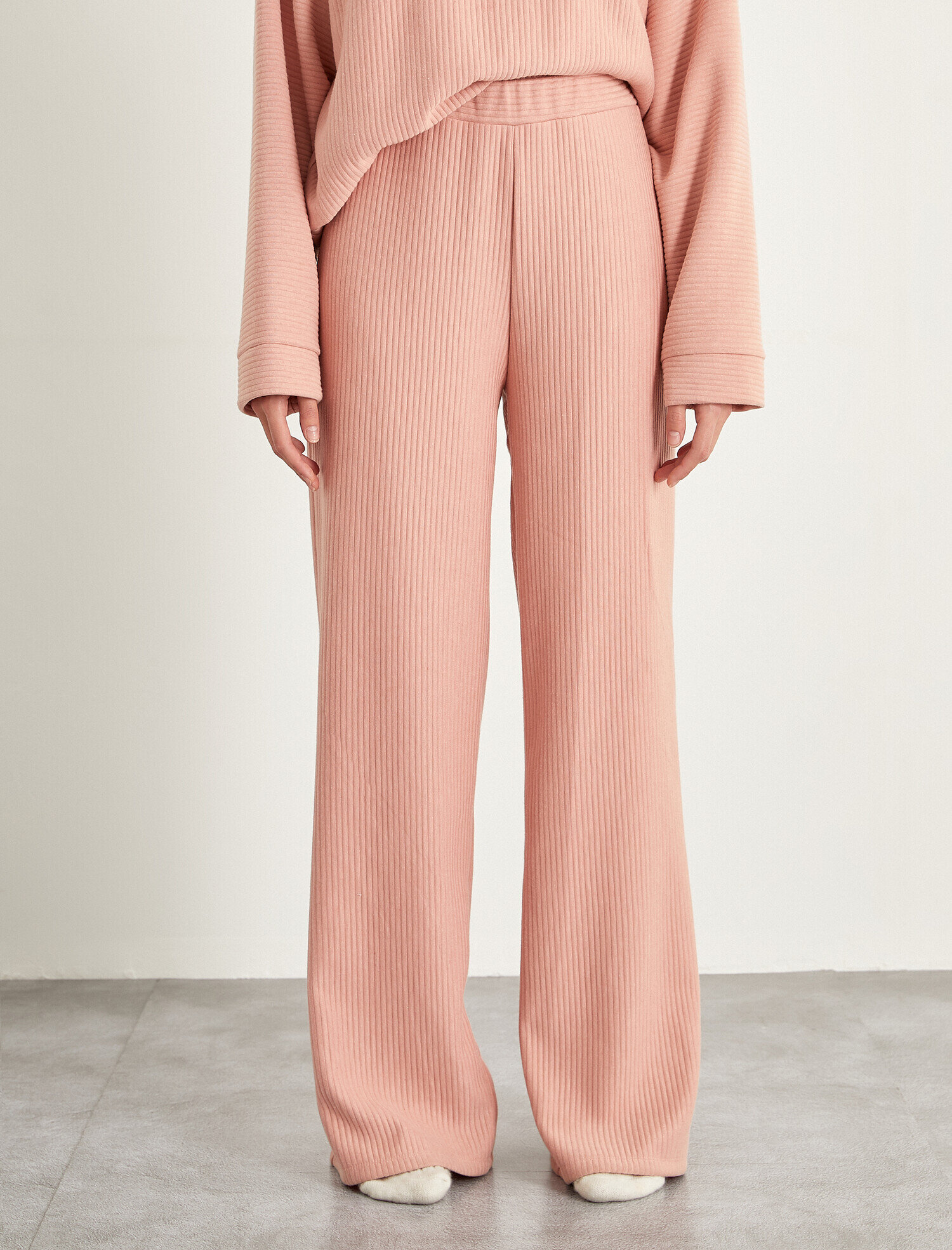   Geniş Paça Fitilli Pijama Altı