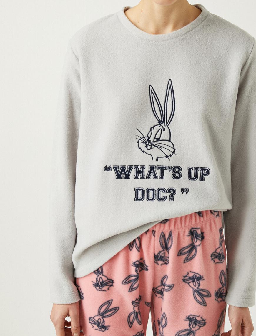   Warner Bros Lisanslı Bugs Bunny Temalı Pijama Takımı