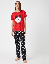 Disney Lisanslı Baskılı Pijama Takımı