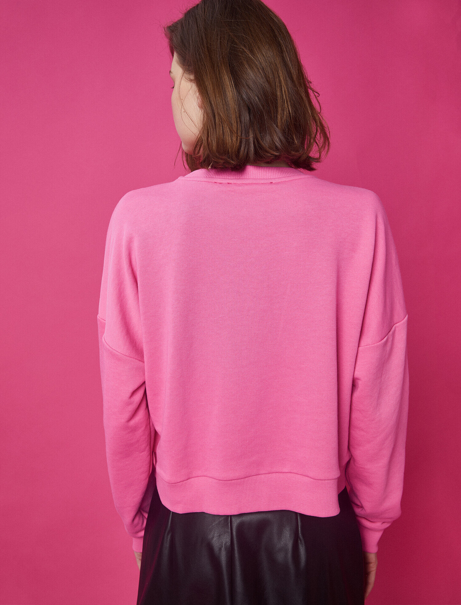   Pamuklu Slogan Baskılı Sweatshirt