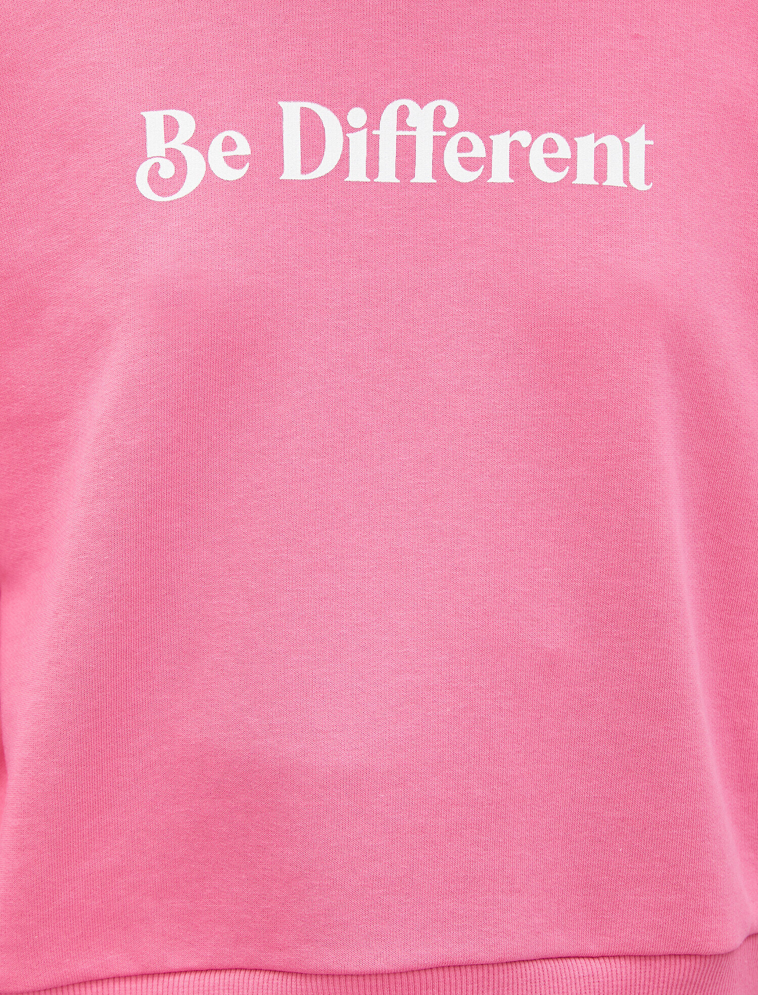   Pamuklu Slogan Baskılı Sweatshirt