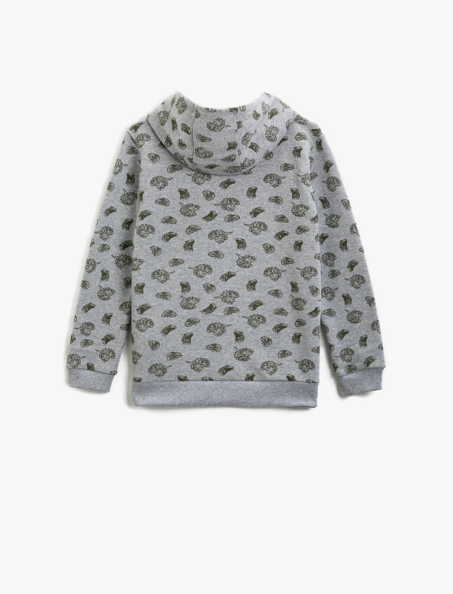 Erkek Çocuk Pamuklu Kapüşonlu Baskılı Sweatshirt