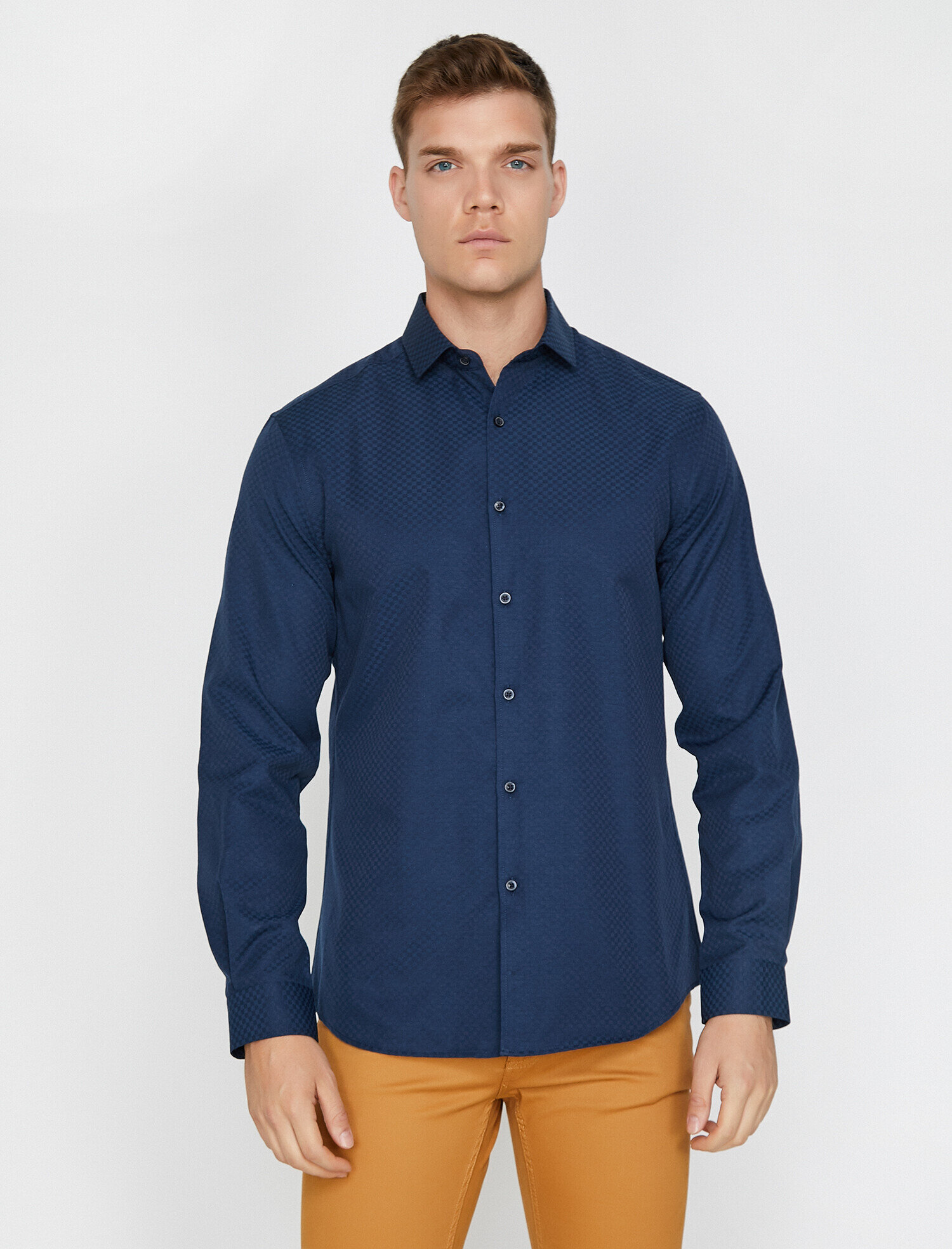   Desenli Gömlek Non Iron